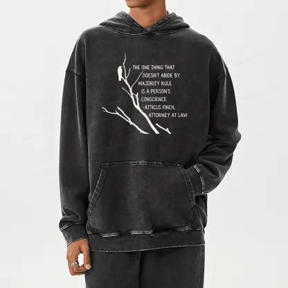 Pagewings To Kill a Mockingbird Unisex Washed Hoodie