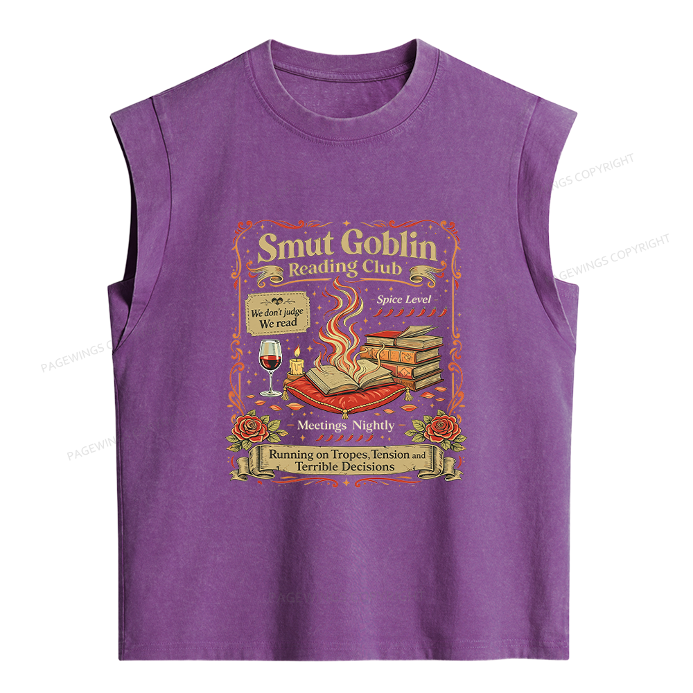 Pagewings Smut Goblin Women's Washed Tank Top