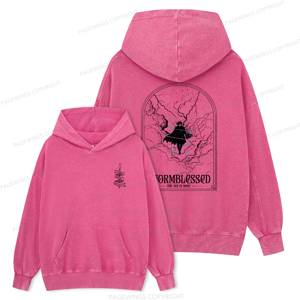 Pagewings Stormblessed Unisex Washed Hoodie