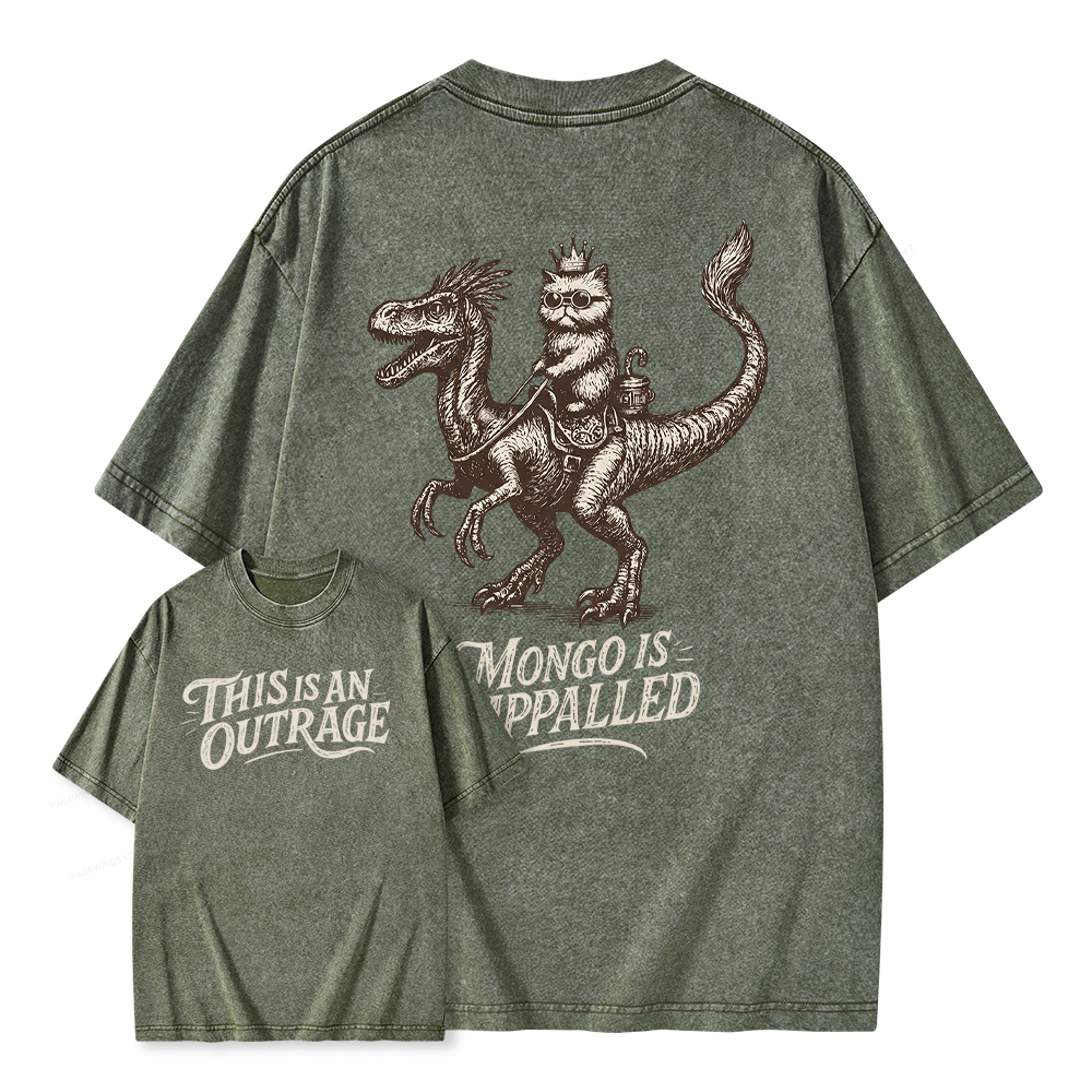 Pagewings This Is An Outrage Unisex Washed T-shirt
