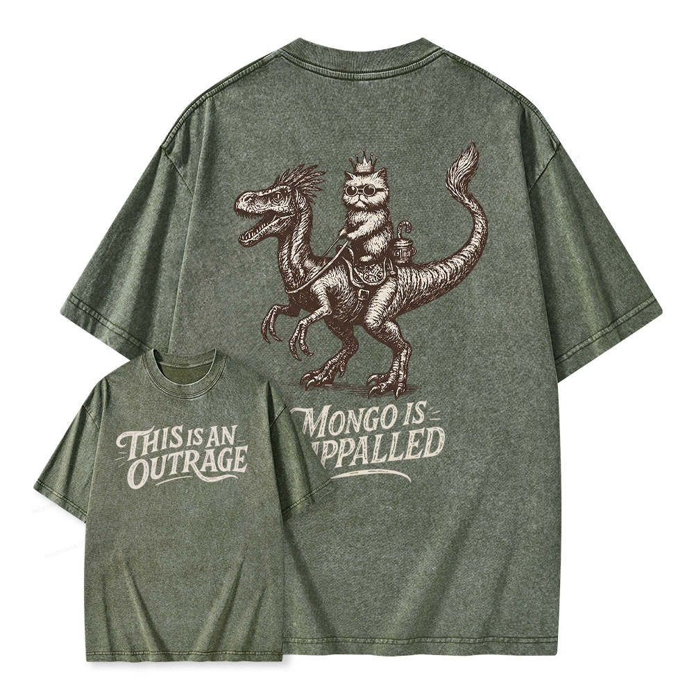 Pagewings This Is An Outrage Unisex Washed T-shirt