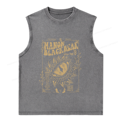 Pagewings ACOTAR Crescent City Rhysand Unisex Washed Tank Top