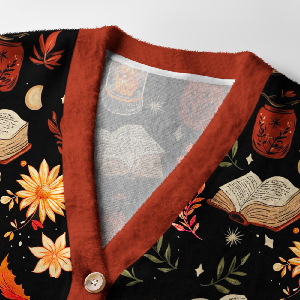 Pagewings Read More Books Light Knit Unisex Cardigan Sweaters