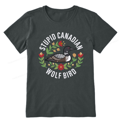 Pagewings Stupid Canadian Wolf Bird Unisex Classic T-shirt