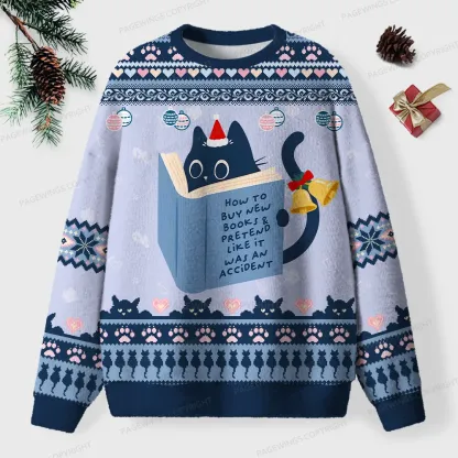 Pagewings How To Buy New Books Unisex Ugly Knit Sweatshirt