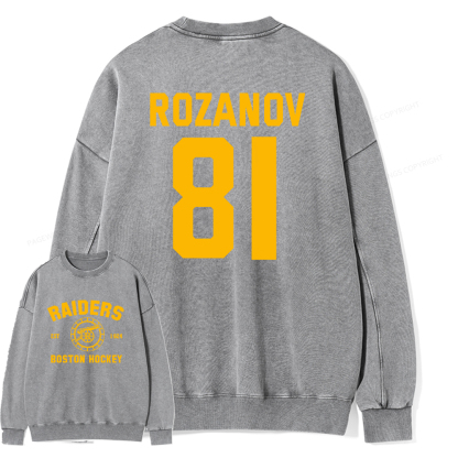 Pagewings Romance Novel Lover Unisex Washed Sweatshirt