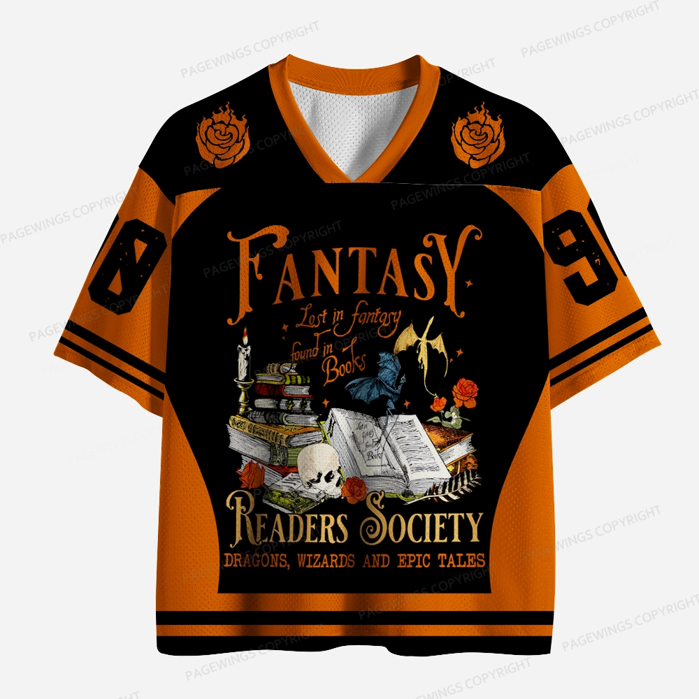 Pagewings Fantasy Readers Society Unisex Mesh Jersey