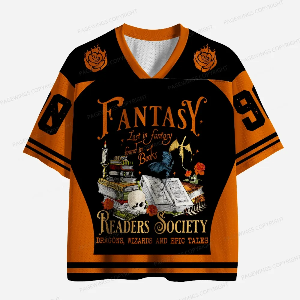 Pagewings Fantasy Readers Society Unisex Mesh Jersey