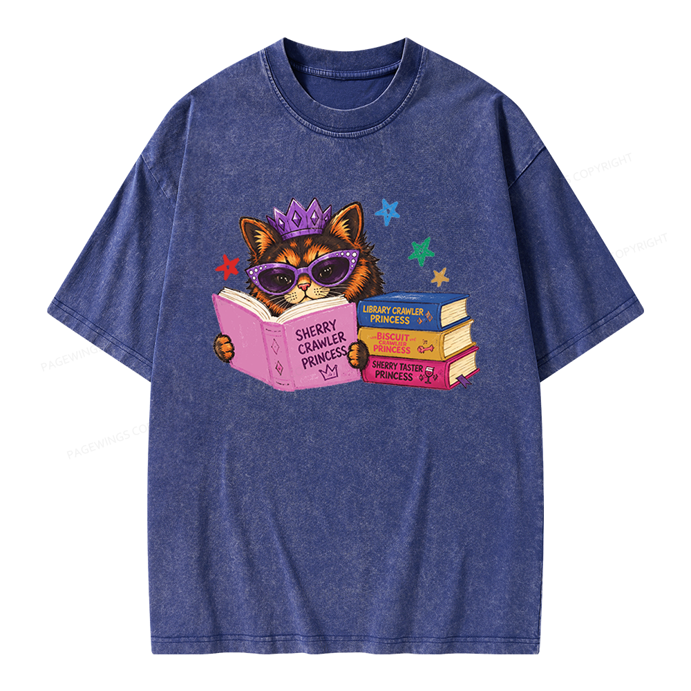 Pagewings Sci-Fi Book Lover Unisex Washed T-shirt