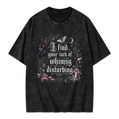 Pagewings Lack of Whimsy Unisex Washed T-shirt
