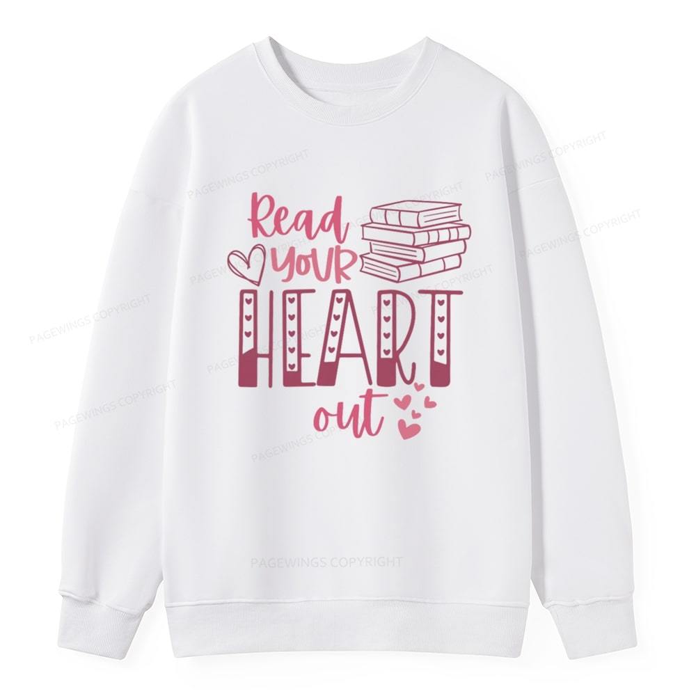 Pagewings Valentine Sweatshirt Read Your Heart Unisex Classic Sweatshirt