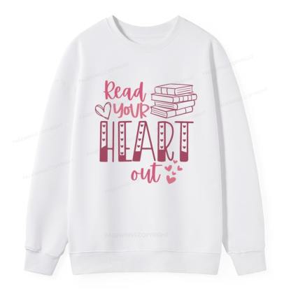 Pagewings Valentine Sweatshirt Read Your Heart Unisex Classic Sweatshirt