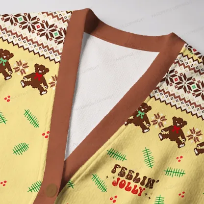 Pagewings Feelin' Jolly Unisex Ugly Cardigan Sweaters