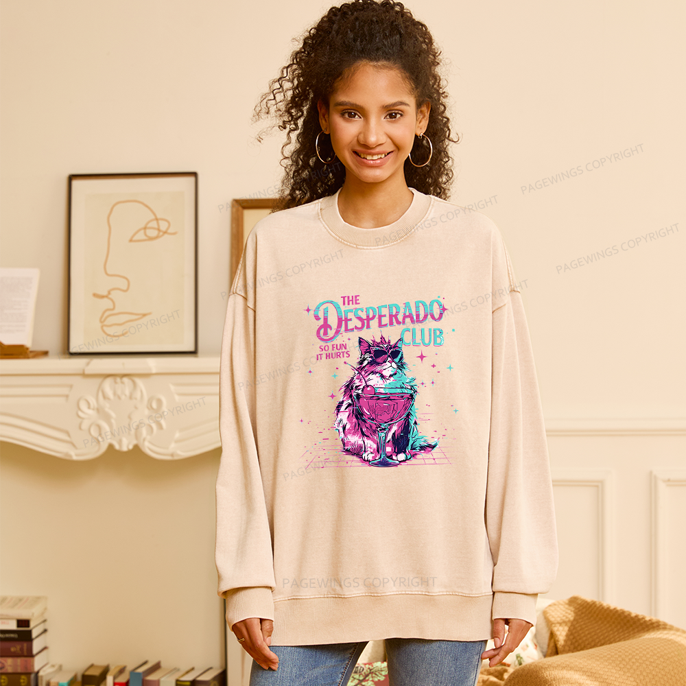 Pagewings Sci Fi Fan Unisex Washed Sweatshirt