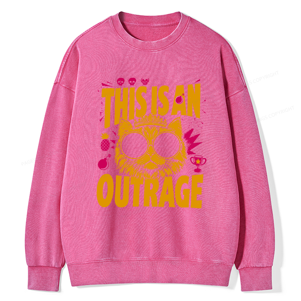 Pagewings Sci-Fi Bookish Unisex Washed Sweatshirt