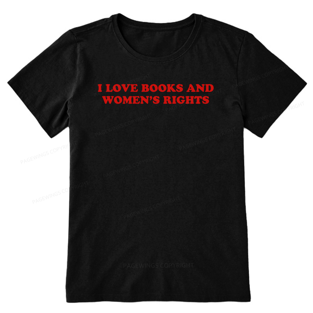 Pagewings I Love Books And Women's Rights Unisex Classic T-shirt