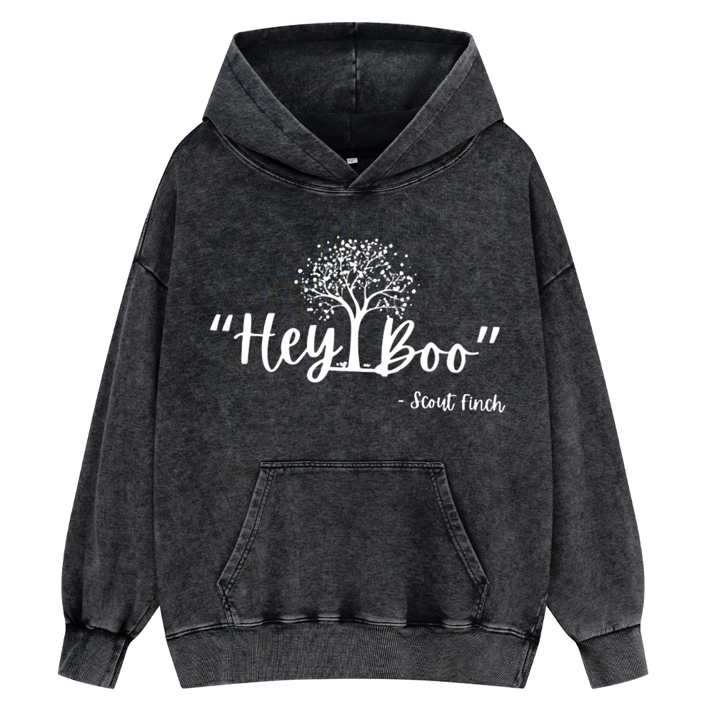 Pagewings To Kill a Mockingbird Unisex Washed Hoodie