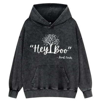 Pagewings To Kill a Mockingbird Unisex Washed Hoodie
