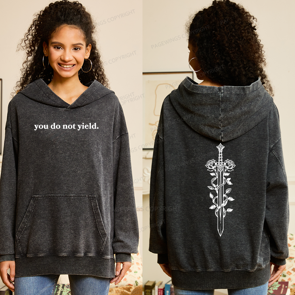 Pagewings Throne of Glass Merch TOG Shirt Aelin Galathynius Unisex Washed Hoodie