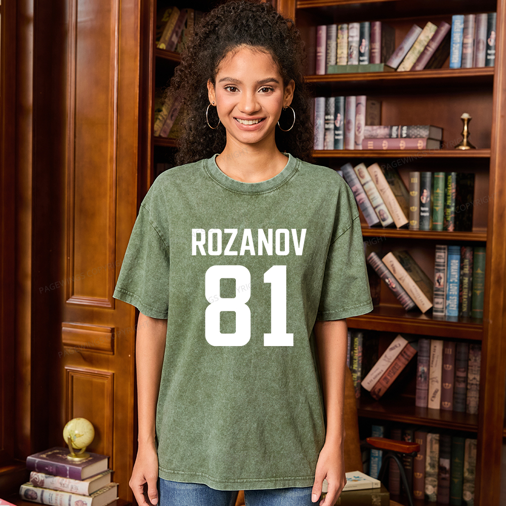 Pagewings Romantic Books Unisex Washed T-shirt