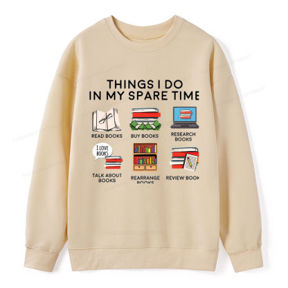 Pagewings Books Reading In My Spare Time  Unisex Classic Sweatshirt
