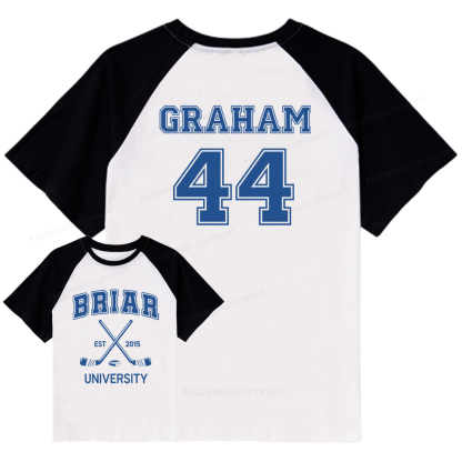 Pagewings Hockey Romance Raglan T-shirt