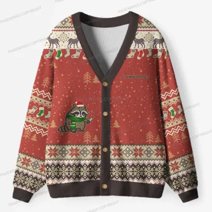 Pagewings I Require Books Unisex Ugly Cardigan Sweaters