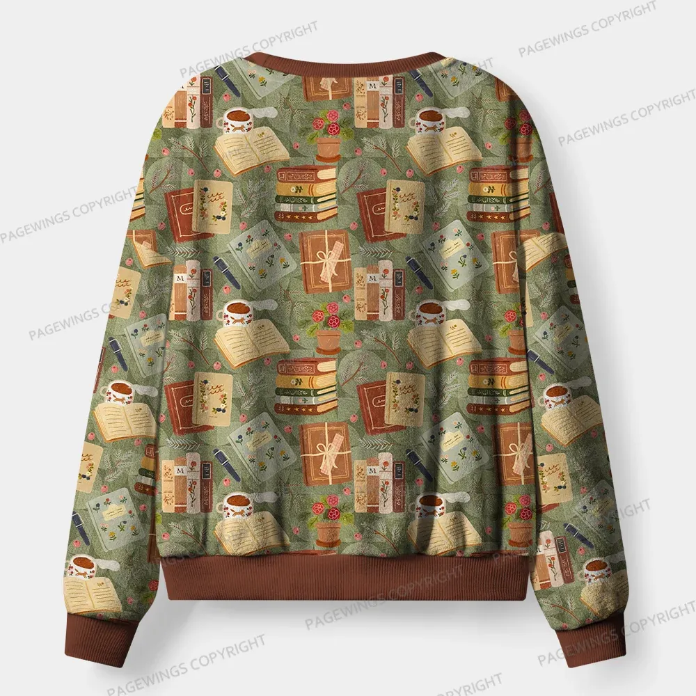 Pagewings I Like Books Unisex Flannel Pajama Set