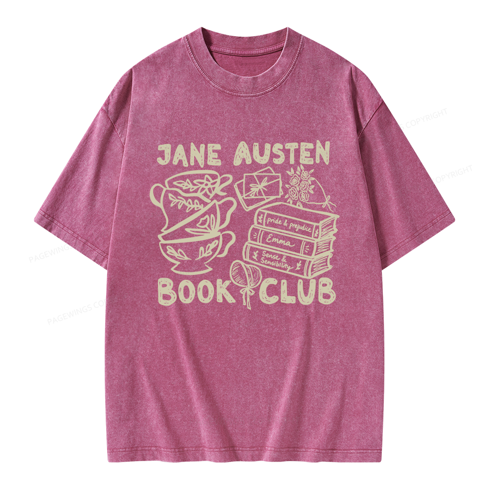 Pagewings Romance Book Club Unisex Washed T-shirt