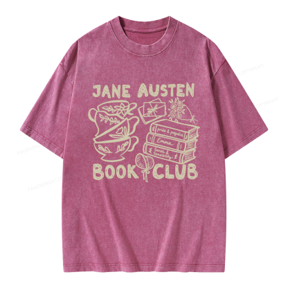 Pagewings Romance Book Club Unisex Washed T-shirt