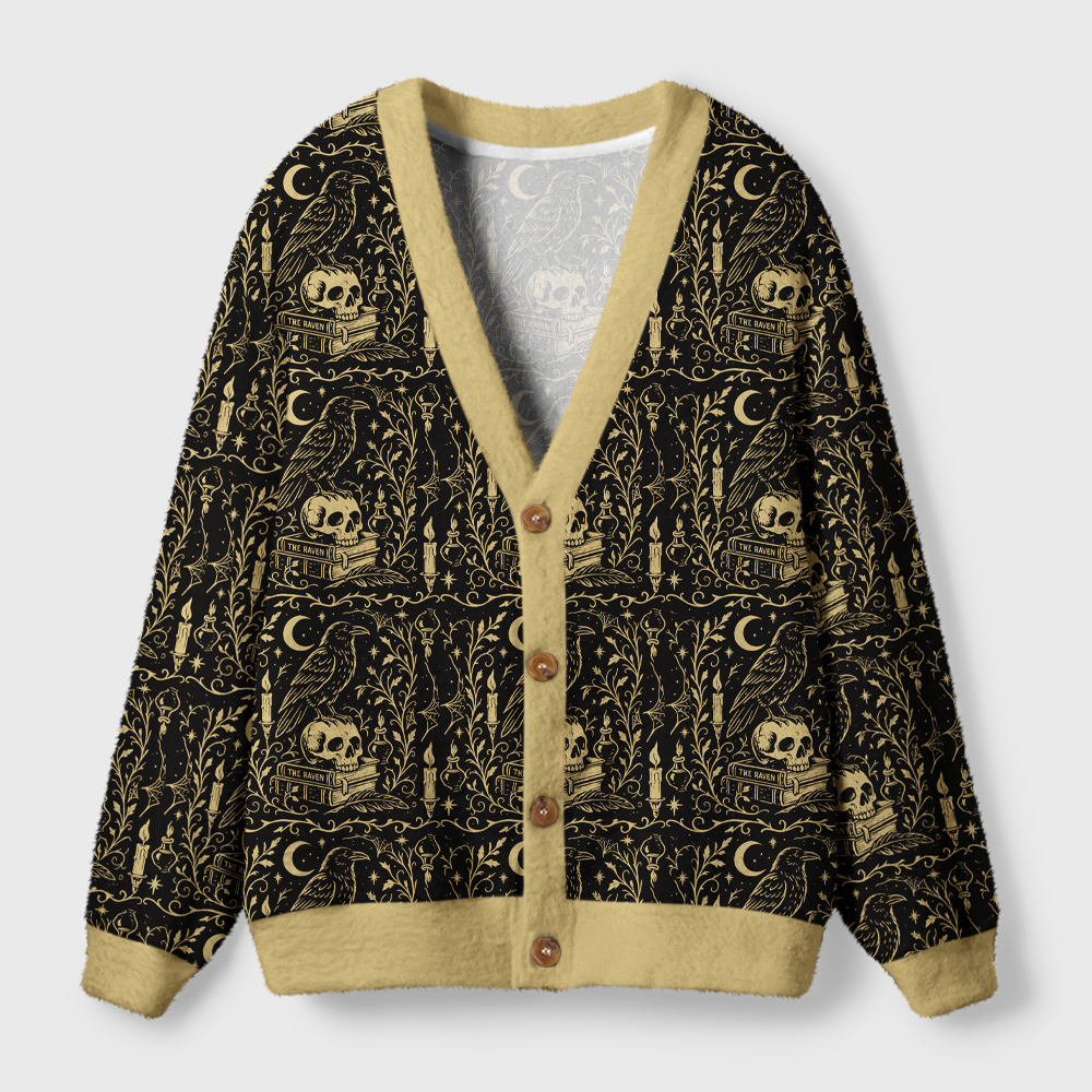 Pagewings Read Banned Books Light Knit Unisex Cardigan Sweaters