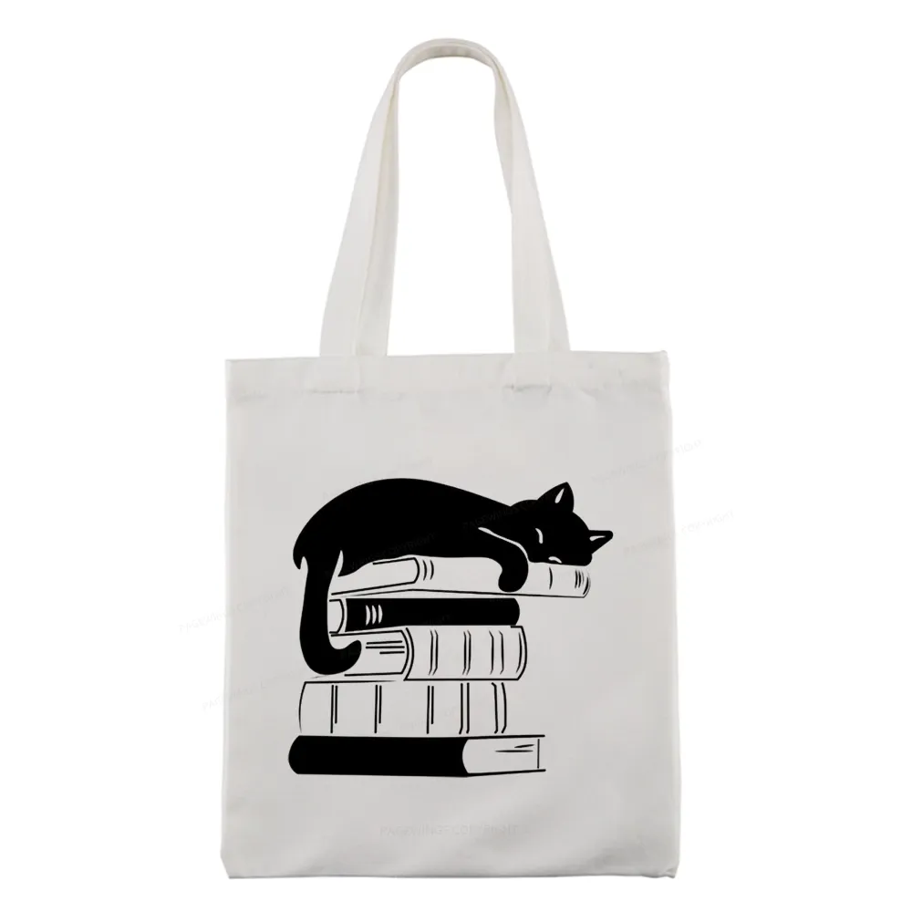 Pagewings Books And Cats Tote Bag