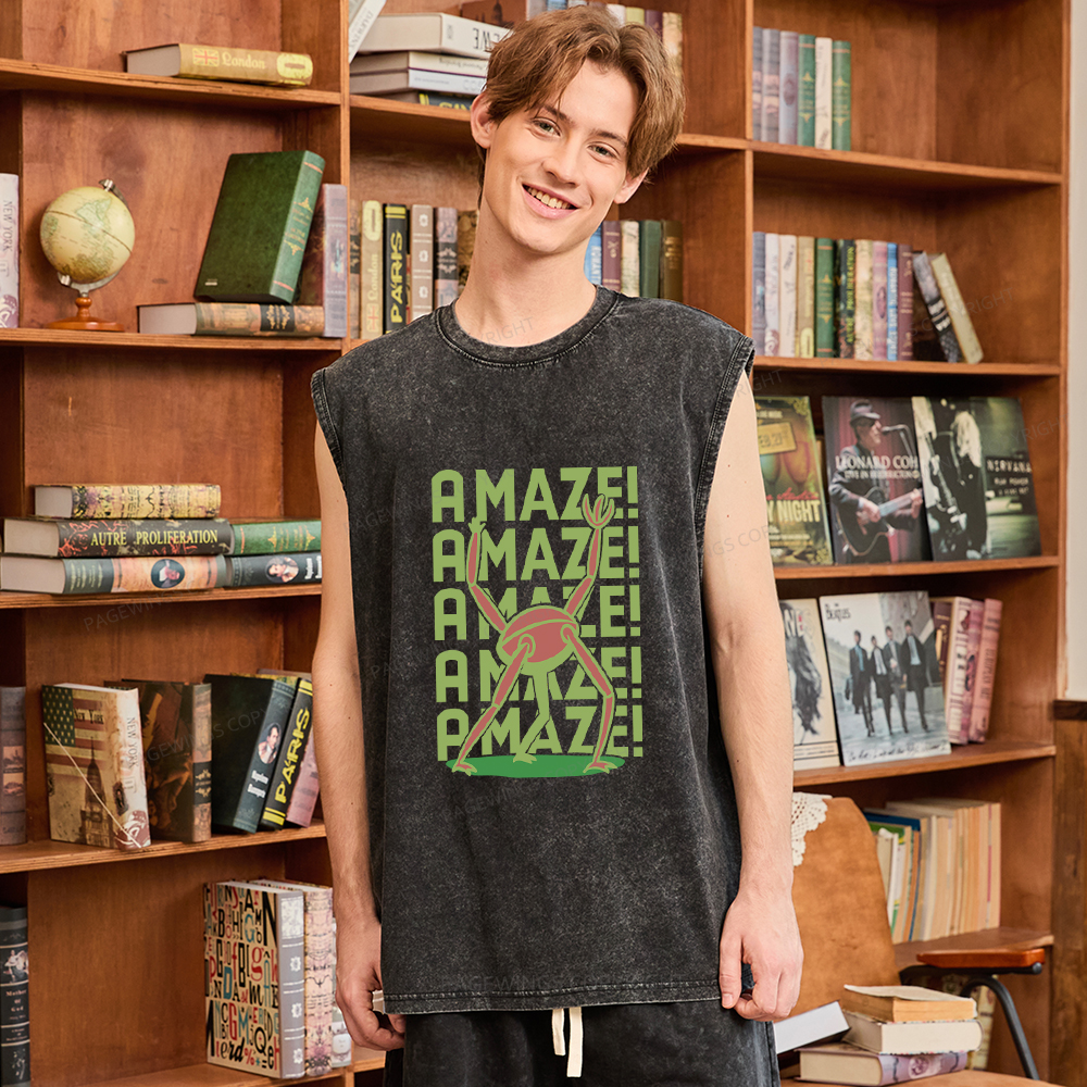 Pagewings Rocky Amaze Unisex Washed Tank Top