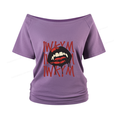 Pagewings Sci Fi Novel Lover Women Off Shoulder T-shirts