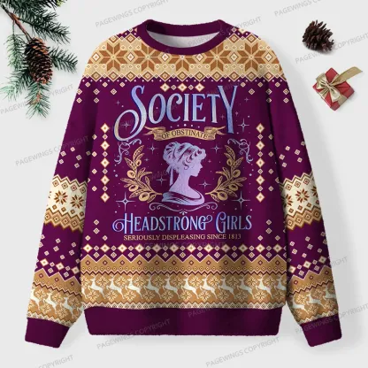 Pagewings He Sees What You've Been Reading Unisex Ugly Knit Sweatshirt