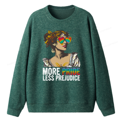 Pagewings More Pride Less Prejudice Unisex Knit Sweatshirt