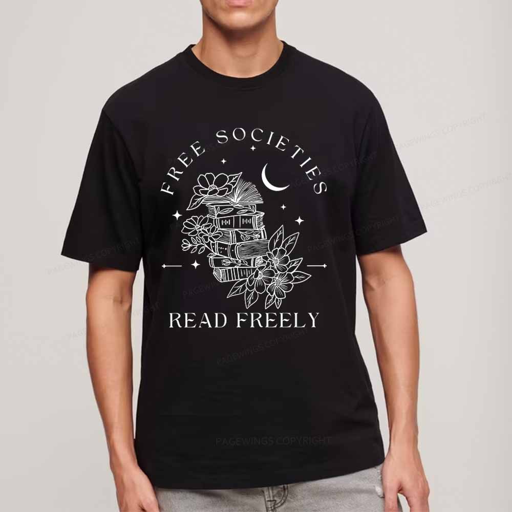 Pagewings Free Societies Read Freely Comfort Colors Shirt Unisex Classic T-shirt