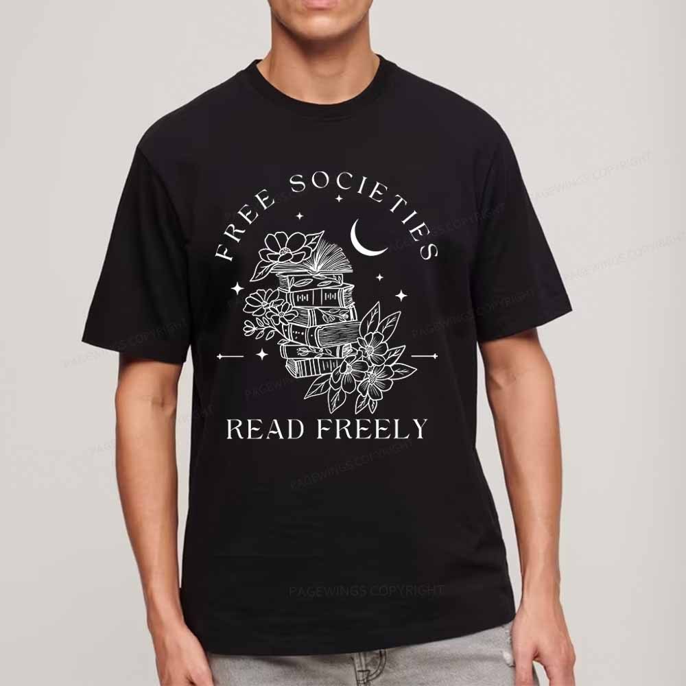 Pagewings Free Societies Read Freely Comfort Colors Shirt Unisex Classic T-shirt