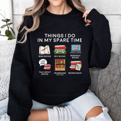 Pagewings Books Reading In My Spare Time  Unisex Classic Sweatshirt