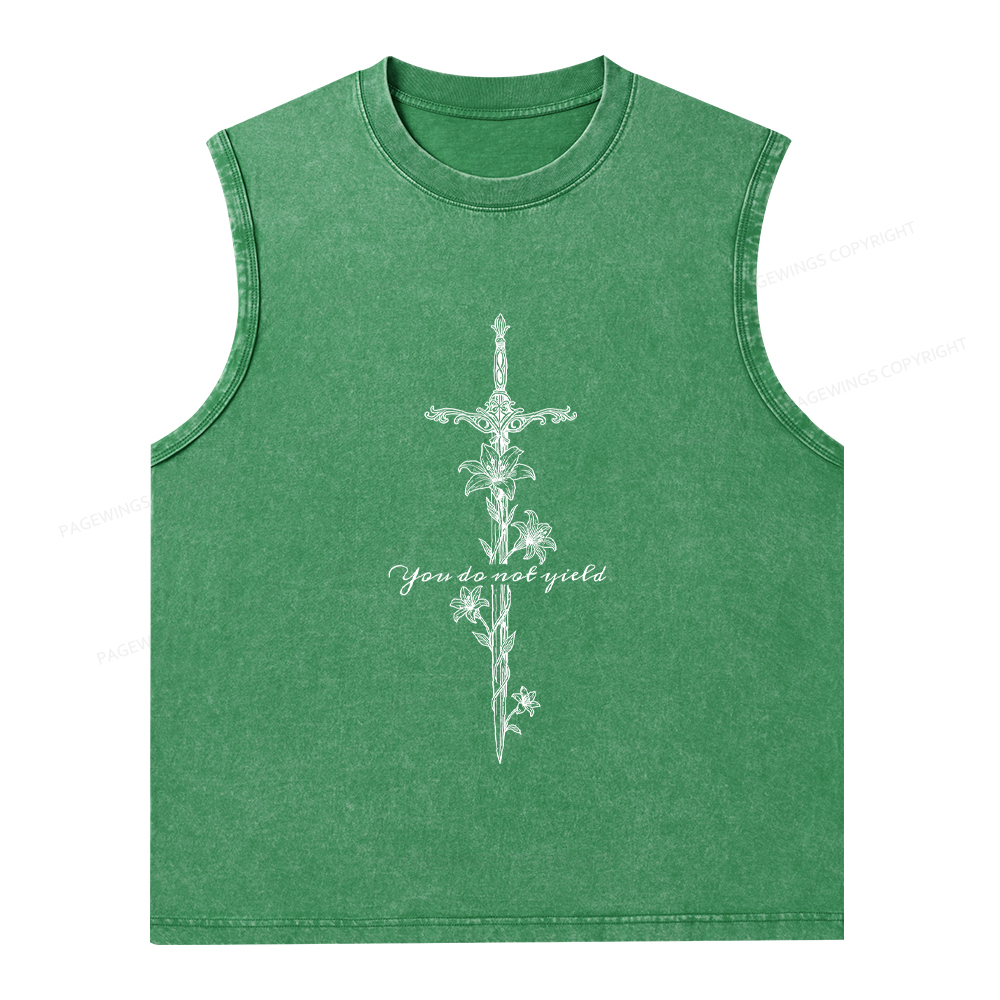 Pagewings You do Not Yield Unisex Washed Tank Top