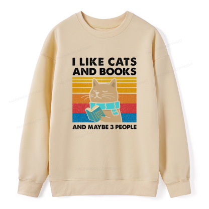Pagewings Like Book And Maybe 3 People Unisex Classic Sweatshirt