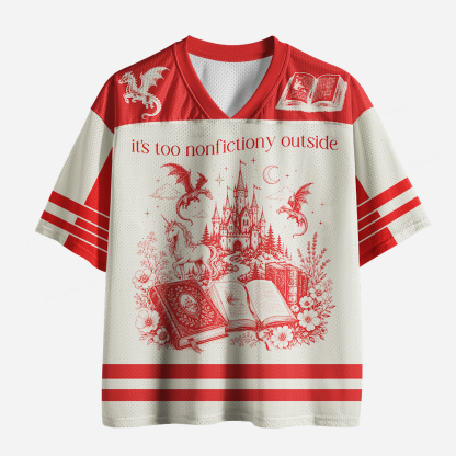 Pagewings It’s Too Nonfiction Outside Unisex Mesh Jersey