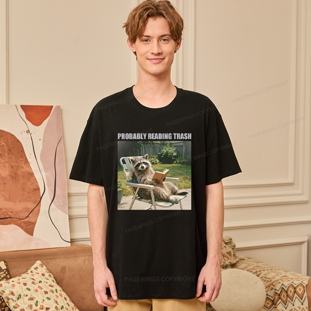 Pagewings Probably Reading Trash Unisex Classic T-shirt