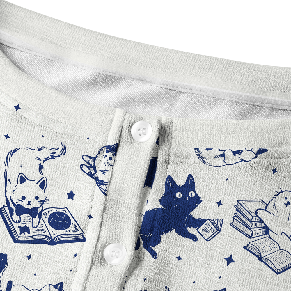 Pagewings Reading Cat Cardigan Sweaters