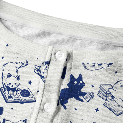 Pagewings Reading Cat Cardigan Sweaters