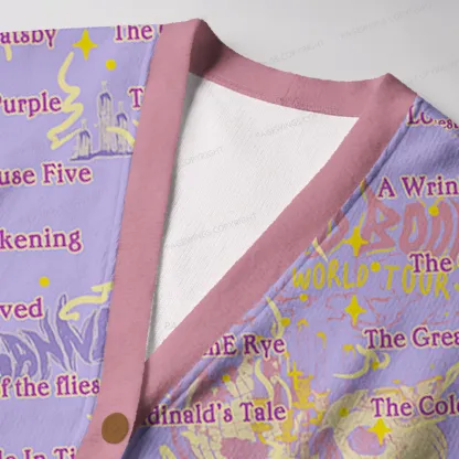 Pagewings Banned Books Unisex Ugly Cardigan Sweaters