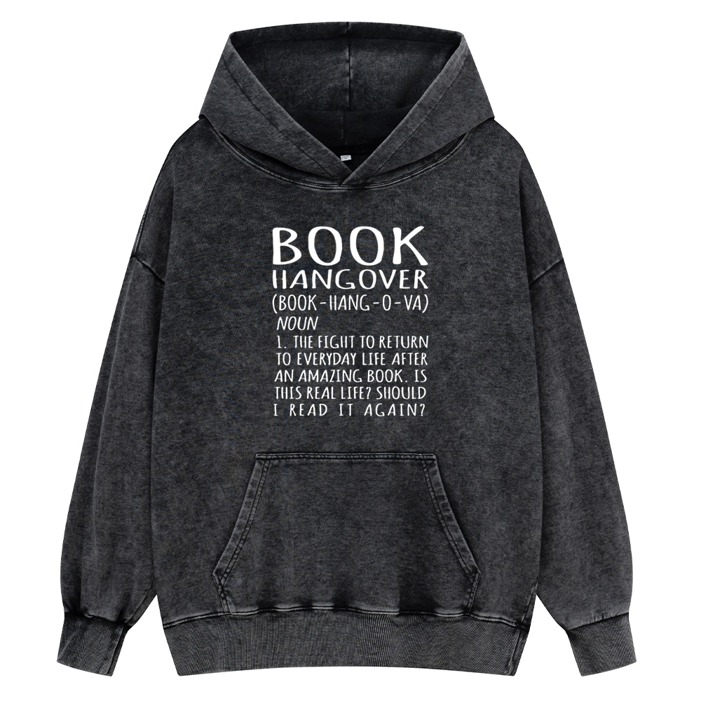 Pagewings Book Hangover Unisex Washed Hoodie