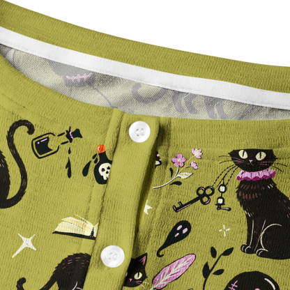 Pagewings Cat Book Lover Crew Neck Cardigan Sweaters
