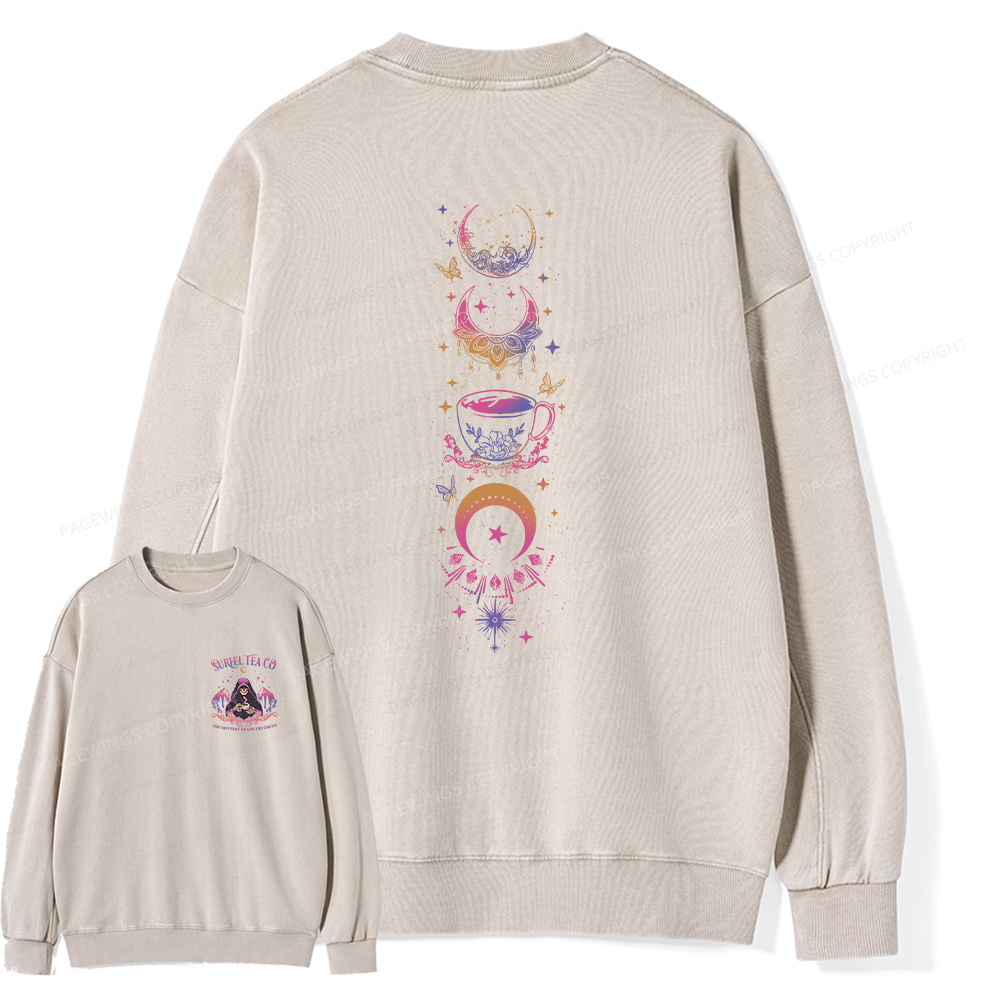 Pagewings A Court Of Thorns And Roses Unisex Washed Sweatshirt