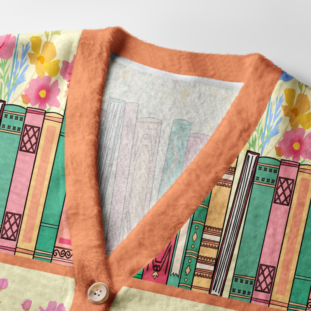Pagewings Bookish Vibe Light Knit Unisex Cardigan Sweaters
